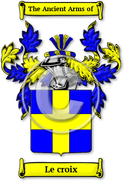 Le croix Family Crest Download (JPG) Legacy Series - 600 DPI